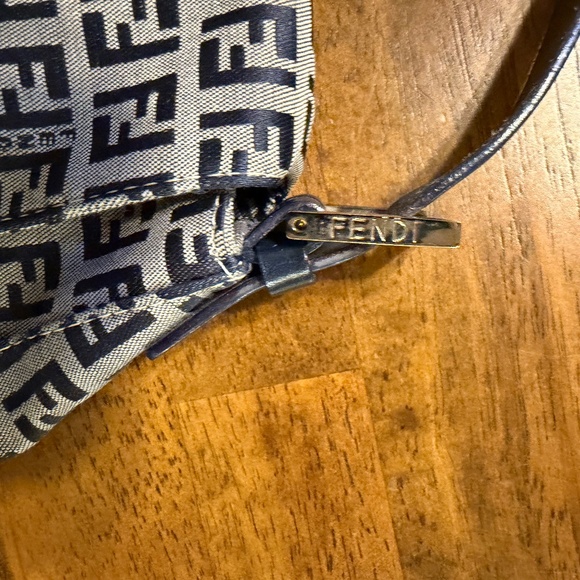 Fendi Zucchino Baguette Navy - Picture 10 of 15